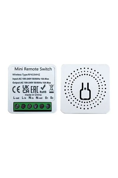 Szaoju RF 433 Smart Switch RF 433 MHz Smart Switch Mini DIY Wireless Remote Control Light Switches 16A Rela