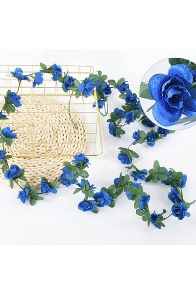 Choice DEEP BLUE 250CM Artificial Rose Flowers for Wedding Home Room Decoration Spring Autumn Garden Arch C