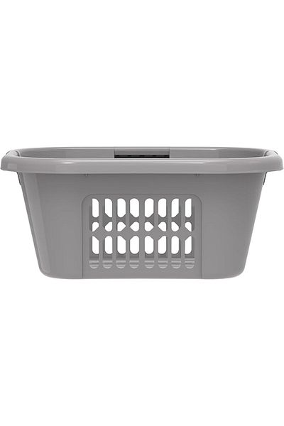 COOYA 40L Oval Laundry Basket, Grey