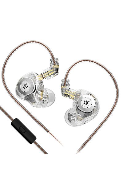 KZ Clear MIC KZ edx pro Headset Dynamics in the Ear Monitor Hifi Wired Headset Bass Stereo Game Music H