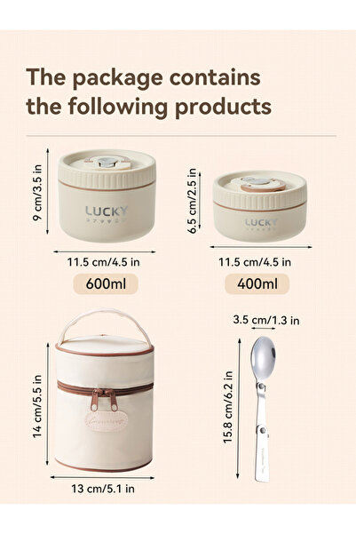 WORTHBUY مجموعة صندوق غداء بينتو بيج 1000 مل، حاوية غداء محمولة دافئة مع حقيب...