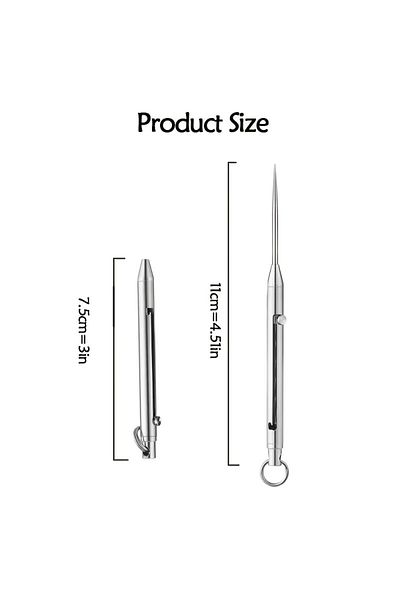 Choice 2pcs Portable Titanium Toothpicks Pocket Keychain Stainless Steel with Metal Toothpick for Picnic...