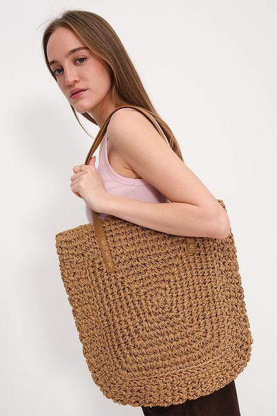 Addax Wicker Hand & Shoulder Bag - Ç08