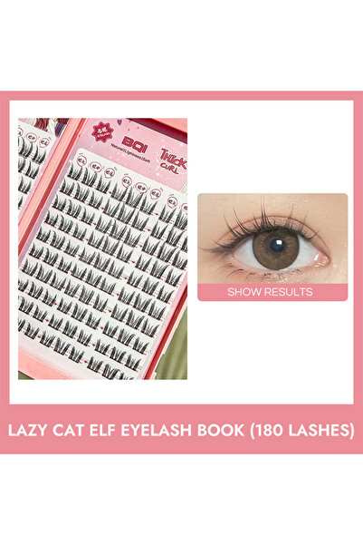 Choice قطة كسول قزم BQI سلسلة قطط كسول قزم سعة كبيرة رموش كتاب طبيعي طويل مجعد جذع رفيع مقطع