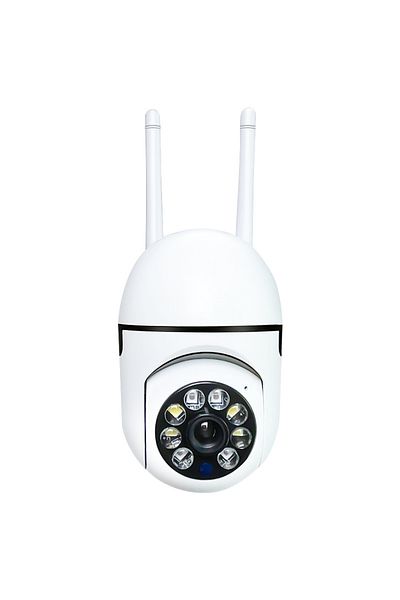 amzwn كاميرا مراقبة فيديو واي فاي 2.4 جيجا بايت بيضاء CCTV PTZ IP كاميرا ذكية تتبع الإنسان HD تكبير الرؤية الليلية