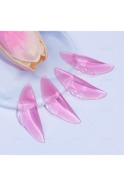 Choice 2 Pairs Pink Libeauty 2 Pair L Curl Silicone Eyelash Perm Rod Lash Lift Shield Lash Softening Pads