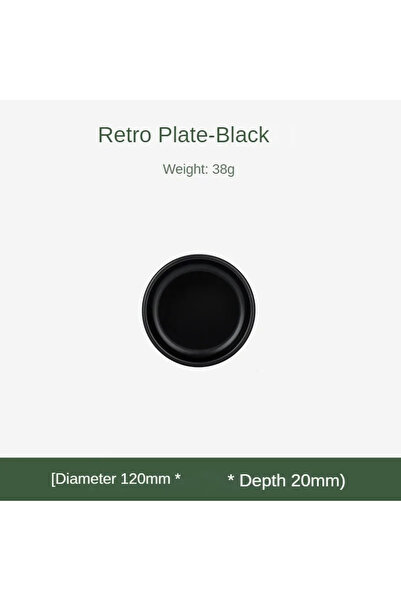 Choice S Black Aluminum Alloy Dining Dish Outdoor Camping Picnic Tray Dirt Pr...