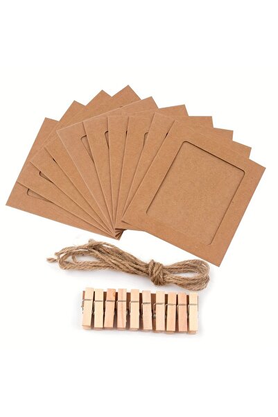 Choice Kraft Cardboard 10 pcs for 1 pack Clips Photo Wall, Birthday Paper Pho...