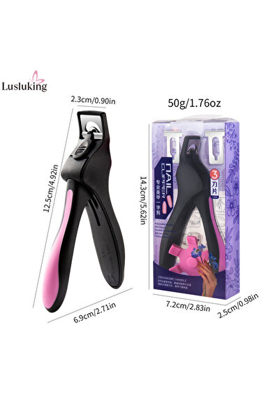 Choice مقص أظافر فرنسية على شكل حرف U أحمر اللون، مقص أظافر أكريليك، مقص أطرا...