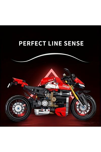 Choice 672006 981 particle mold fast building block assembly model motorcycle, for 6 years old + creativity