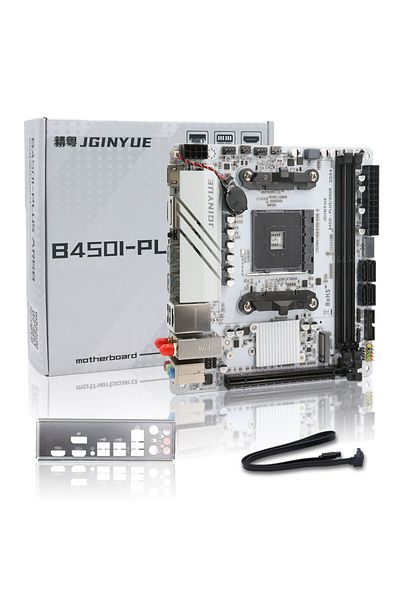 Choice JGINYUE ITX AMD AM4 B450 ARGB Computer Motherboard supports DDR4 desktop RAM AM4 CPU slot NVME NG...