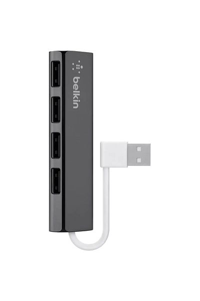 Belkin Hub Belkin extra subtire pentru calatorie, 4 porturi USB 2.0