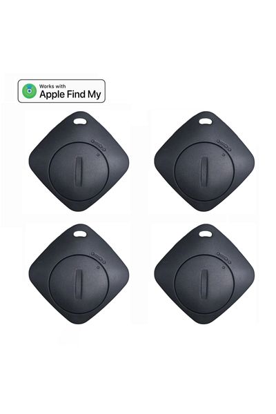 Choice 4pcs BLACK AiYaTo Bluetooth Gps Tracker Tag Key Finder Airtag work with Apple Find My Global Network