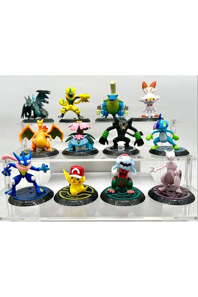 Choice no box 01 12pcs/set Pokemon Pikachu Greninja Mewtwo Action Figure Toys