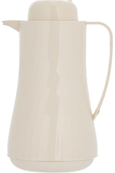 ALSAIF Blu Coffee And Tea Vaccum Flask In Creamy / Leak-proof And Keeps Drinks Hot 1 Liter