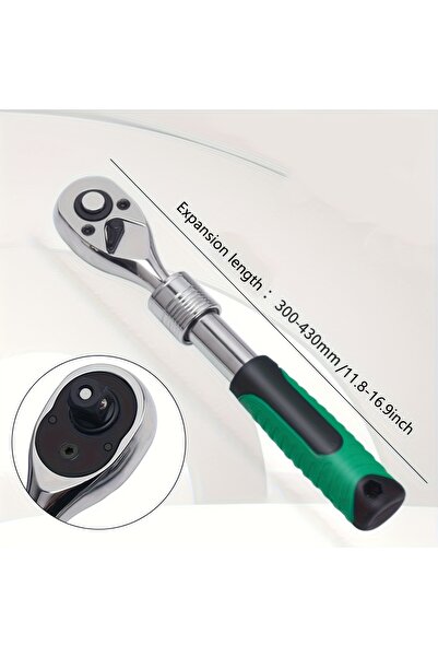 choice2 Choice 1-2 1/4，3/8，1/2 Inch Drive Sket Ratchet Set Extendable Handle ...