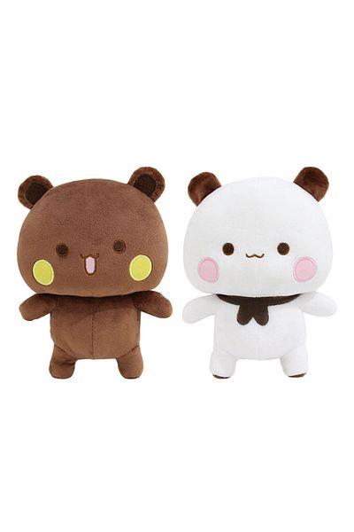 Choice A Pair Cute Bubu And Dudu Panda Plush Doll Soft Sleeping Buddy Kawaii Cartoon Fluffy Bear Toy Car So