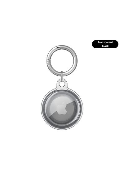 Choice1 Transparent Black Transparent Apple tracker protective cover airtag all-inclusive waterproof protect