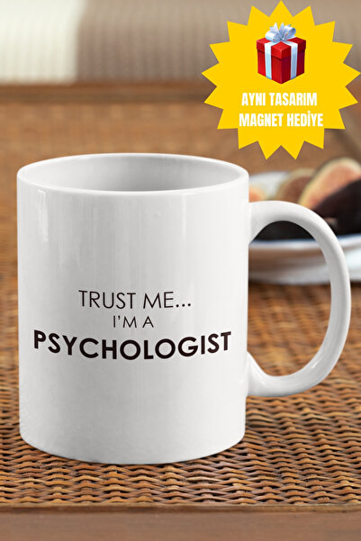 qoeuyl boutique Trust Me I'm A Psychologist Psikolog Baskılı Kupa Bardak