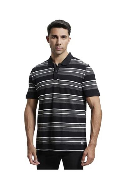 JOCKEY USA Originals Half Sleeve Y/D Polo US93-0103-BLACK/C.MELANGE