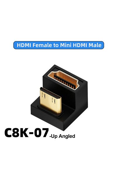 DIXSG C8k-07 Hdmi2.1 Cable Adapter Mini Micro Hdmi To Hdmi 2.1 Converter 48gpbs 8k60hz 4k120hz For Hdtv Pr
