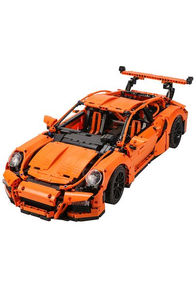 Choice NO BOX FK2020 MINISO MOC Technical Brick Orange Super SportsCar Model Compatible 42056 Building Bloc