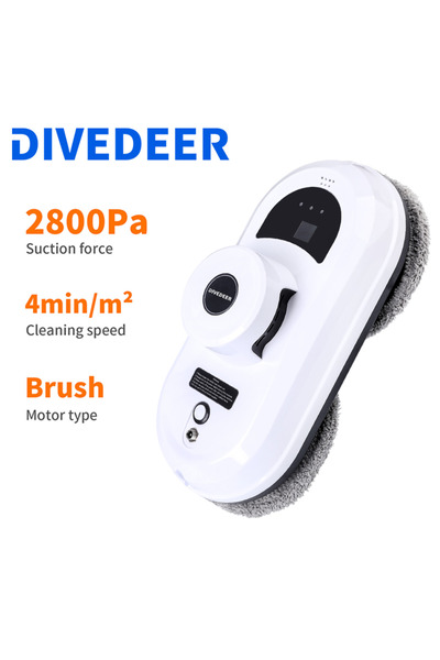 choice2 Yes EU NO Water spraying DIVEDEER Window cleaning robot 5600PA large suction electric spray window c