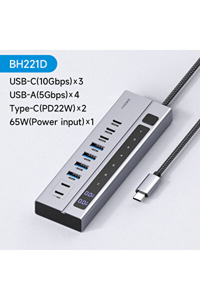 Choice مع مفتاح التبديل - 9 في 1 موزع USB-C من نوع Hagibis مع محطة إرساء بمفا...