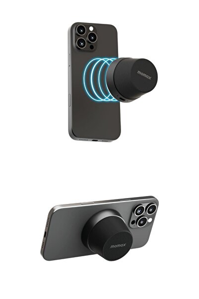 Momax 1-Vibe Go Magnetic Wireless Taşınabilir Gerçek Kablosuz Hoparlör (Black)