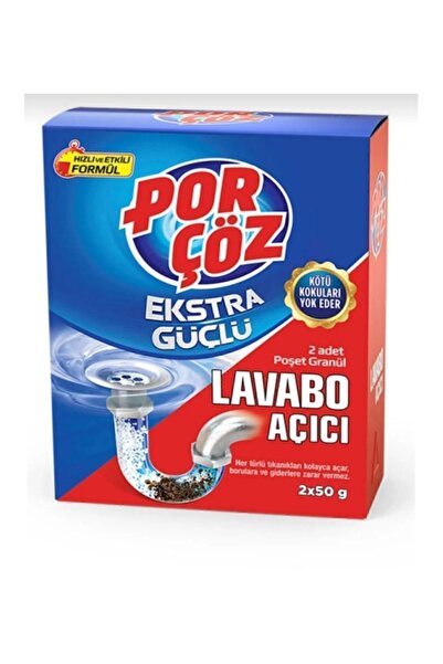Porçöz Granül Lavabo Açıcı 2x50ml