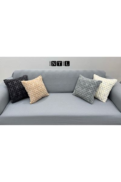 intil husă de pernă personalizată Design Punch Poncho Model Husă de pernă decorativă 43cm x 43cm 1buc