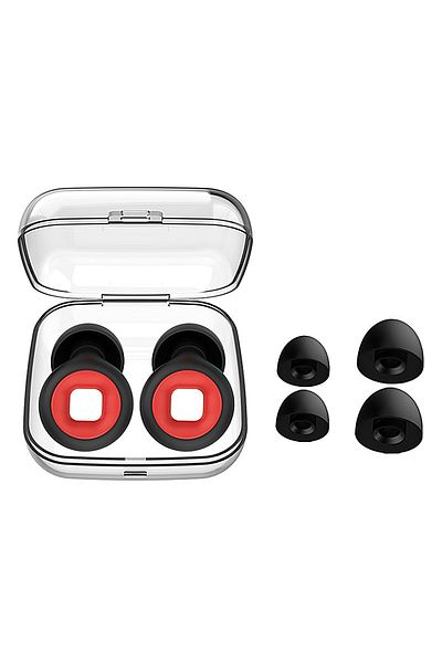 Choice black-red-004-1piar New Silicone Sleep Noise Earplug Set Swimming Ear Plug Canceling Noise Reduction