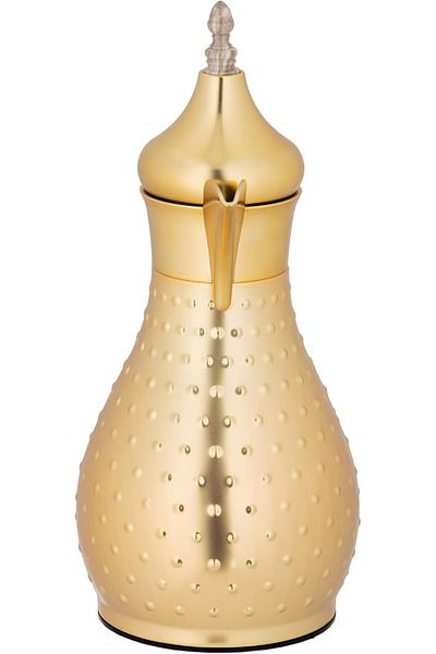 ALSAIF Coffee And Tea Vaccum Flask In Gold / Leak-proof And Keeps Drinks Hot 0.35 Liter