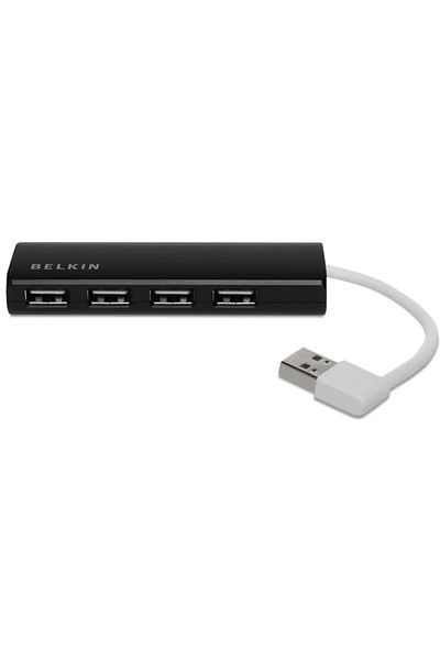 Belkin Hub Belkin extra subtire pentru calatorie, 4 porturi USB 2.0