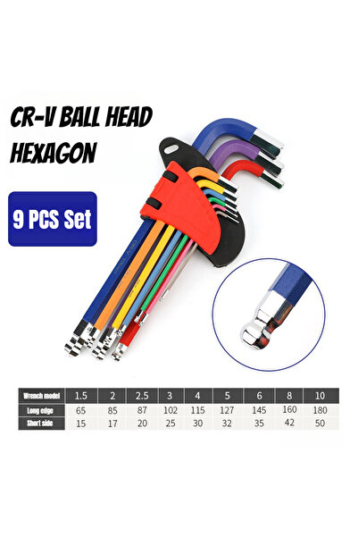 Choice Hexagonal 9PCS SET Multifunctional 9PCS Hexagonal Wrench Set Hexagonal...