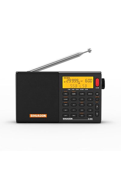 Choice Sihuadon-black Sihuadon/xhdata D-808 Radio Receiver Am Fm Sw Mw Air Ssb Rds Portable Digital Radio