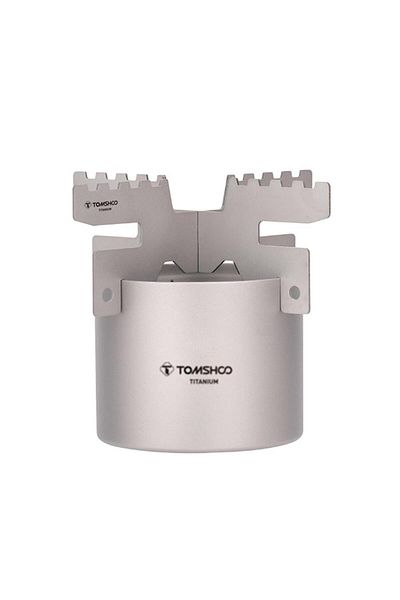 TOMSHOO Stove Cross Stand Tomshoo Mini Alcohol Stove Ultralight Titanium Alcohol Stove Furnace w/ Cross Stan