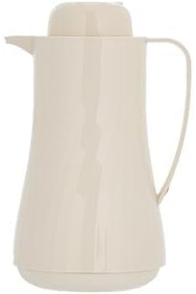 ALSAIF Blu Coffee And Tea Vaccum Flask In Creamy / Leak-proof And Keeps Drinks Hot 1 Liter