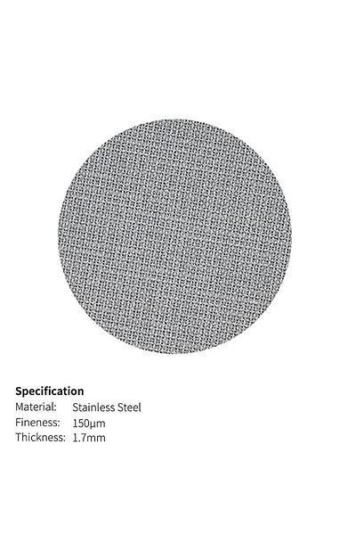 Choice 51mm silvery Stainless Steel 51/53.3/58mm Screen Metal Coffee Espresso Reusable Filter for 51/54/58m