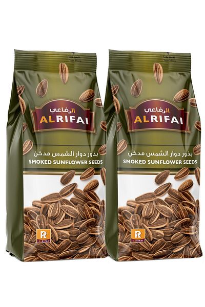 Al Rifai Smoked Sunflower Seeds 125 Gms (PACK OF 2)