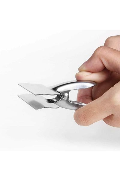 Choice Light Grey 8pcs Set Stainless Steel Sealing Clip Food Snack Sealing Pocket Clip Mini Vacuum Fresh-ke