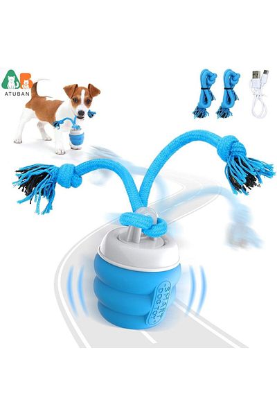 Choice Blue ATUBAN Interactive Dog Toys Ball - Fun Moving Dog Toys to Keep Them Busy , Rechargeable Smart A