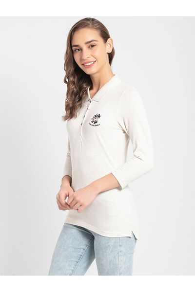JOCKEY USA Orignals Polo T-Shirt UL10-0103-CRMML