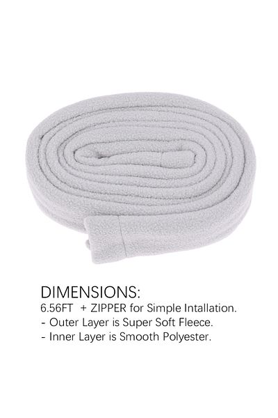 Choice 2M Hose Cover With Zipper Reusable Comfort Fleece Breathing Tube Insulation Sleeve Soft Washable ...