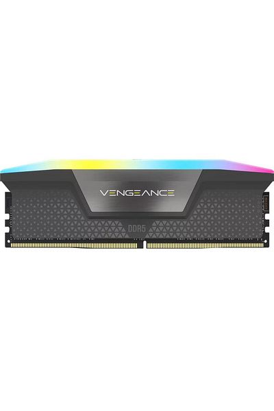 Corsair Memorie Corsair Vengeance RGB, DDR5, 32GB, KIT 2x16GB, 6400MT/s, C36, 1.35V, AMD/Intel (Gri)