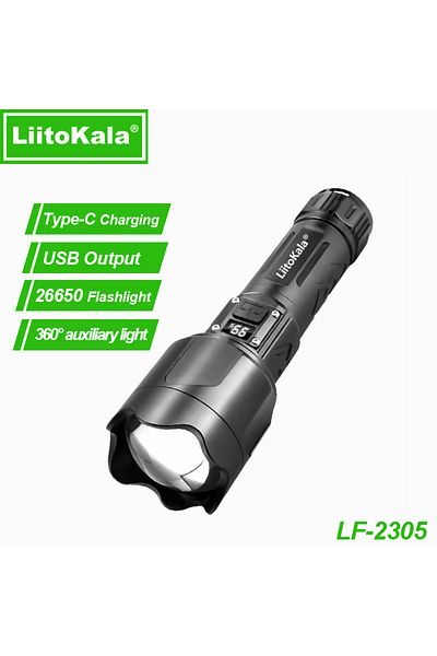 liitokala Black Lf-2305(NO BATTERY) Lf-2305 26550 Flashlight