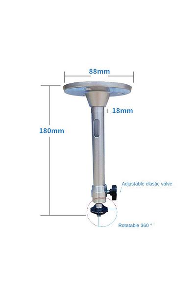 TFlag 180mm Portable Projector Bracket 360 Rotatable Ceiling Wall Mount Beamer Holder Aluminium compatab