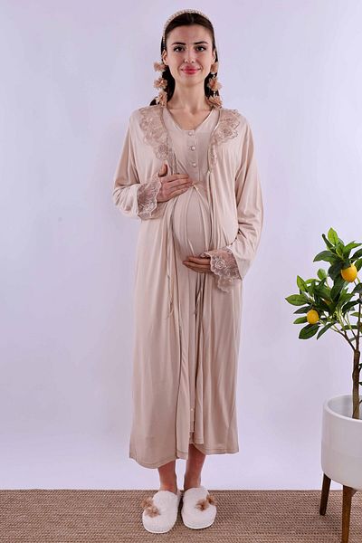 ByLohusa Effortt Brown Pregnant Maternity Set