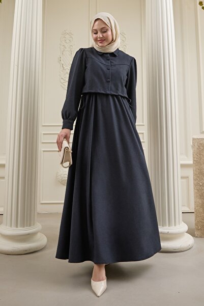 InStyle Side Gathered Jacket Anthracite Set