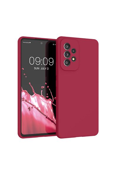 KWmobile Case For Samsung Galaxy A53 5g, Silicone, Red, 57835.229
